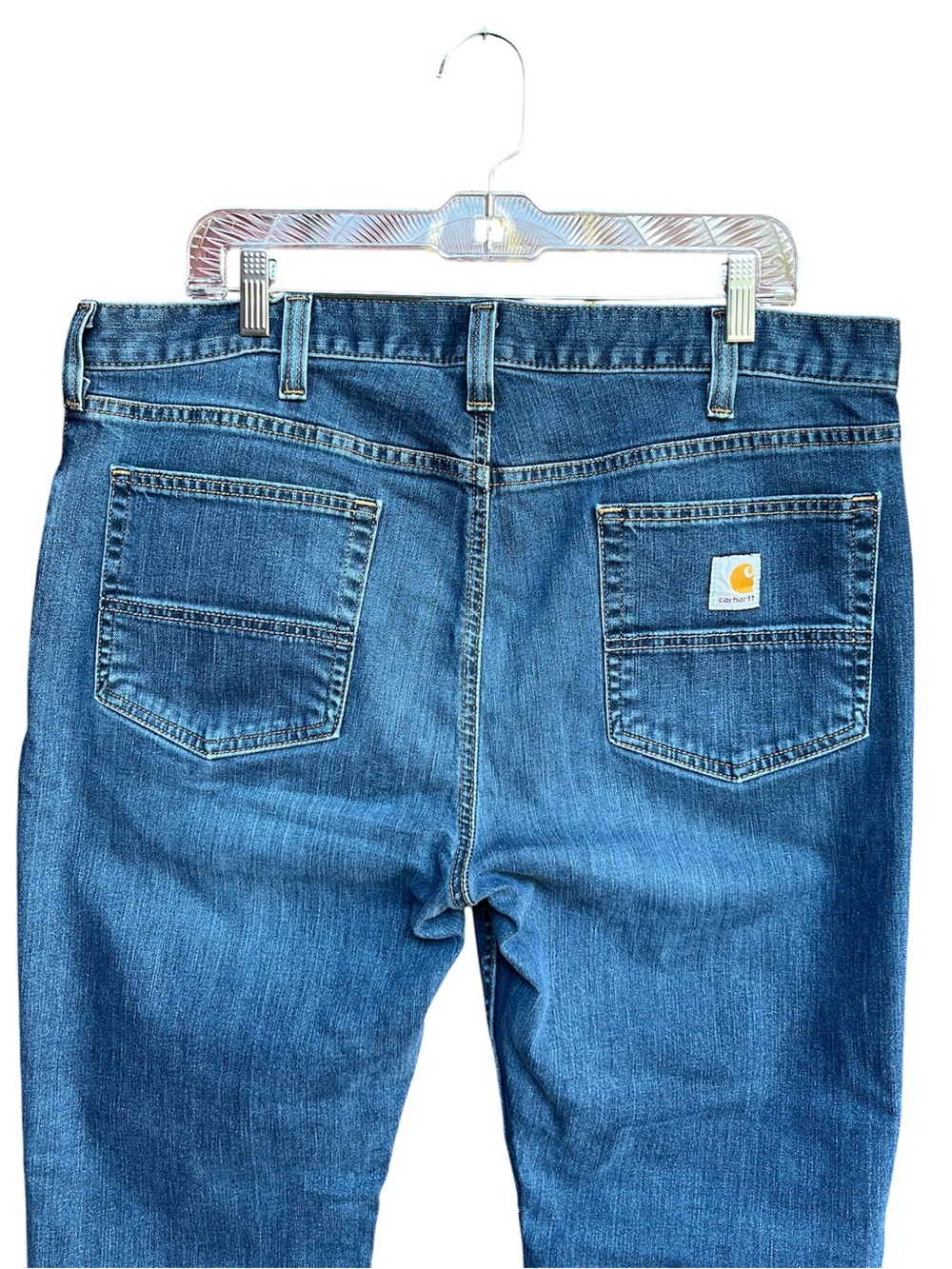 Men's Carhartt Straight relax-fit Jeans in Medium Blue - Picture 6 of 11